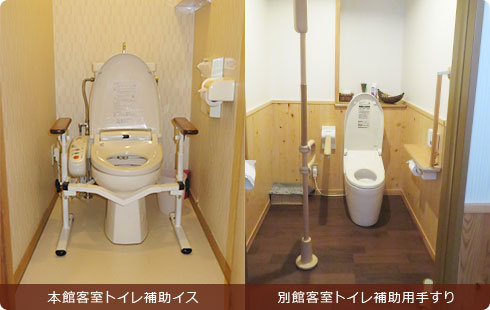 客室トイレ補助器具